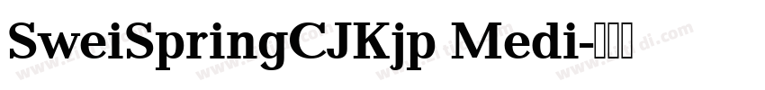 SweiSpringCJKjp Medi字体转换